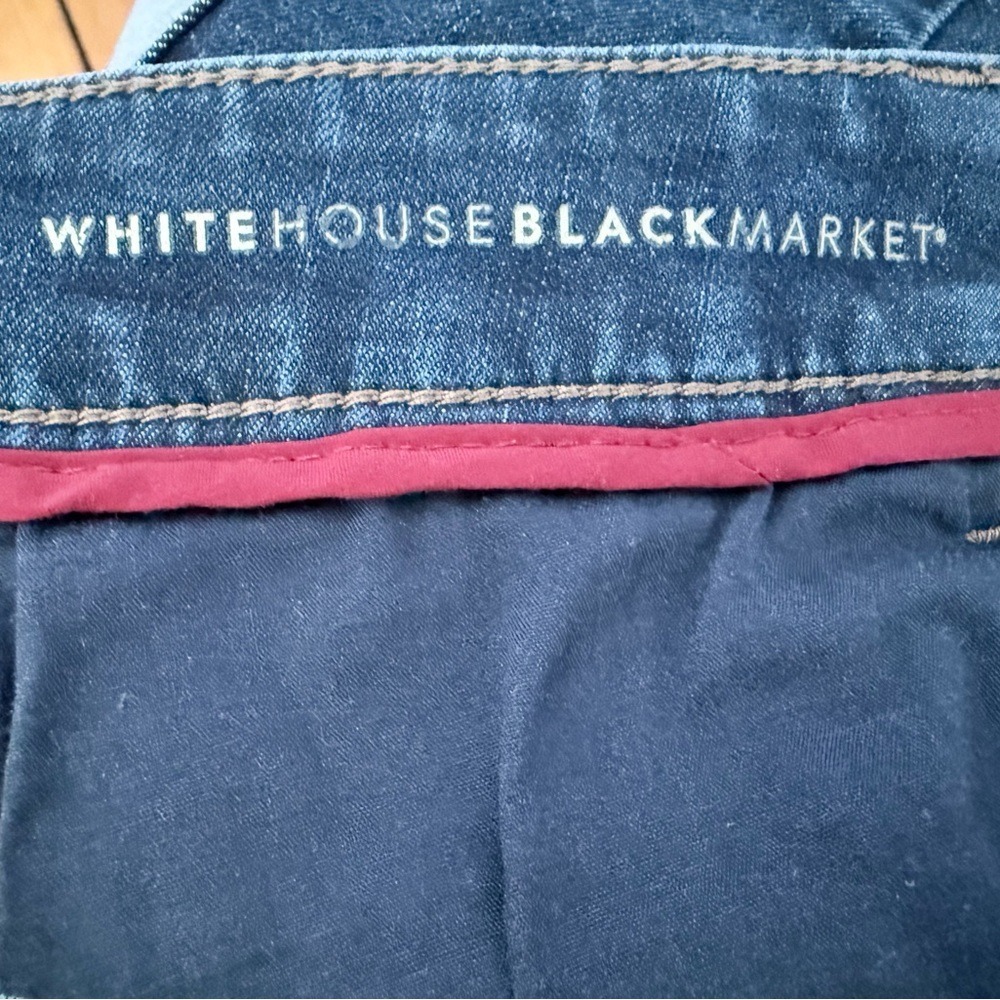 White House Black Market Dark Blue Skinny Jeans - Picture 7 of 13